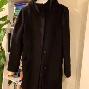 Babaton Size Small Hooded Peacoat